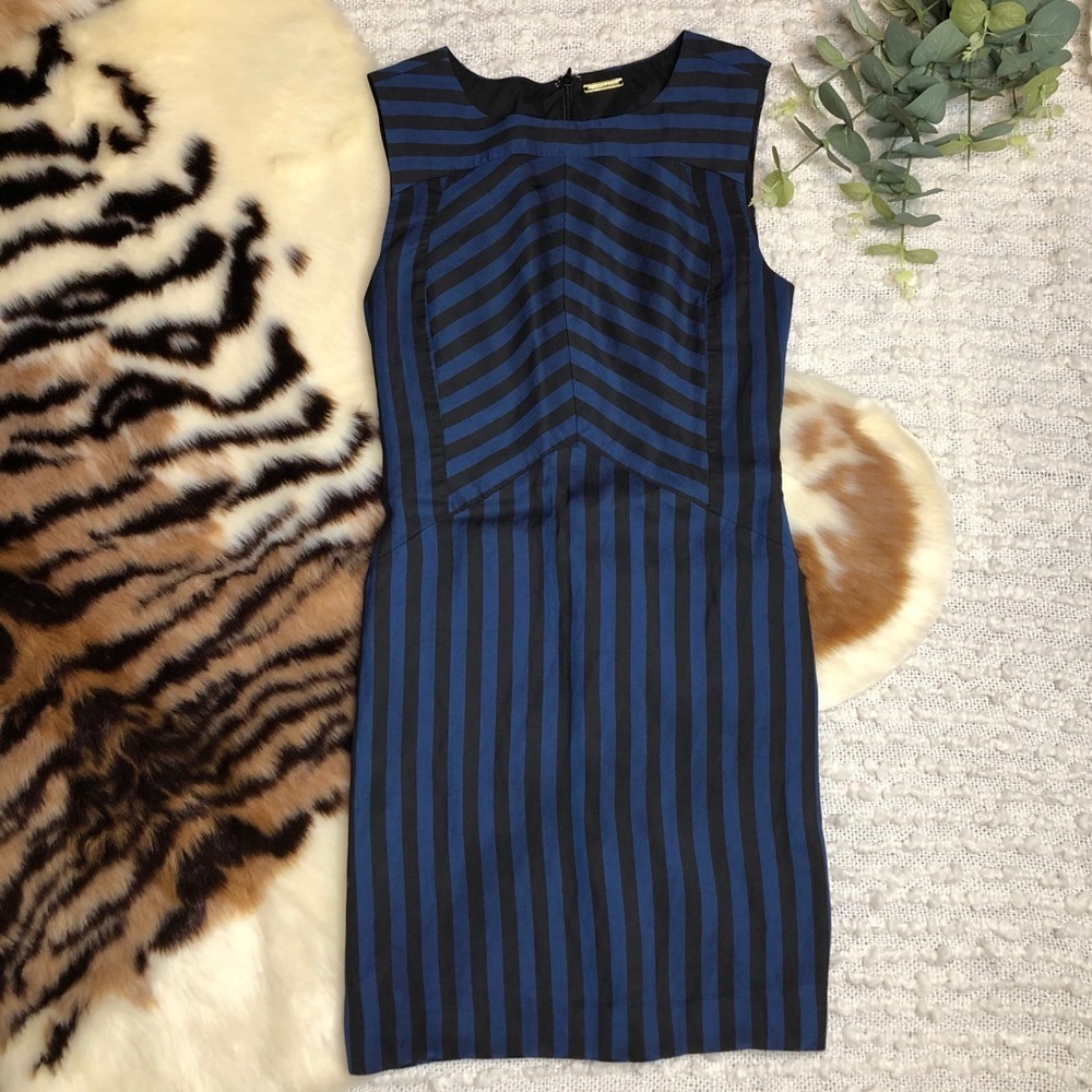 Rebecca Minkoff sleeveless striped panel dress